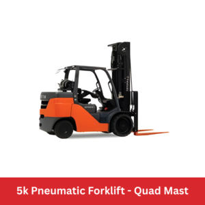 5k Pneumatic Forklift - Quad Mast