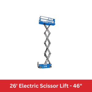 26' Electric Scissor Lift - 46"