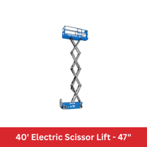 40' Electric Scissor Lift - 47"